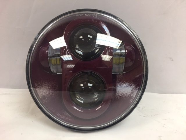 5 3/4" DAYMAKER PURPLE FIRE color matched Projector HID LED Light Bulb Headlight Motorcycle Harley 5.75" - Image 2