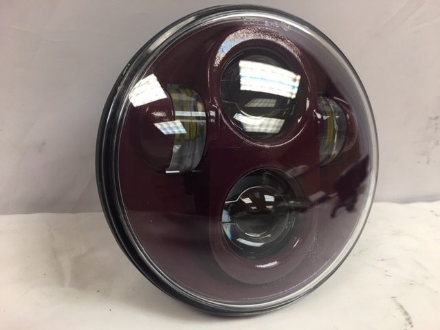5 3/4" DAYMAKER PURPLE FIRE color matched Projector HID LED Light Bulb Headlight Motorcycle Harley 5.75" - Image 3