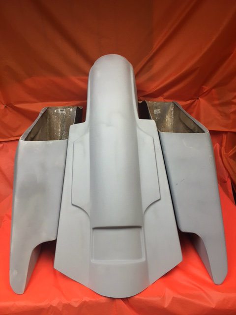 Yamaha Royal Star Venture 5" Stretched Extended Saddlebags Dual Cut Outs Fender - Fifty Five - Image 7