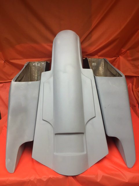 Yamaha Royal Star Venture 5" Stretched Extended Saddlebags Dual Cut Outs Fender - Fifty Five - Image 8