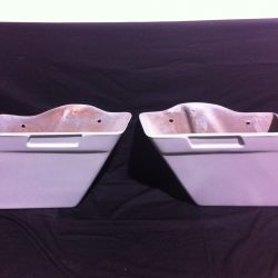 Harley Davidson 4" Extended Stretched Saddlebags - No Lids 89-13
