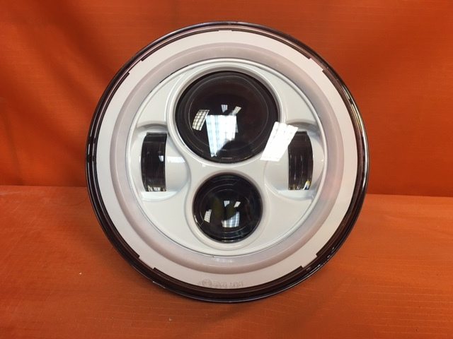 7" DAYMAKER Replacement WHITE With WHITE Halo Projector HID LED Light Bulb Headlight Motorcycle Harley - Image 7