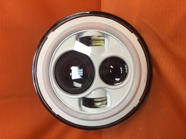 7" DAYMAKER Replacement WHITE With WHITE Halo Projector HID LED Light Bulb Headlight Motorcycle Harley - Image 8