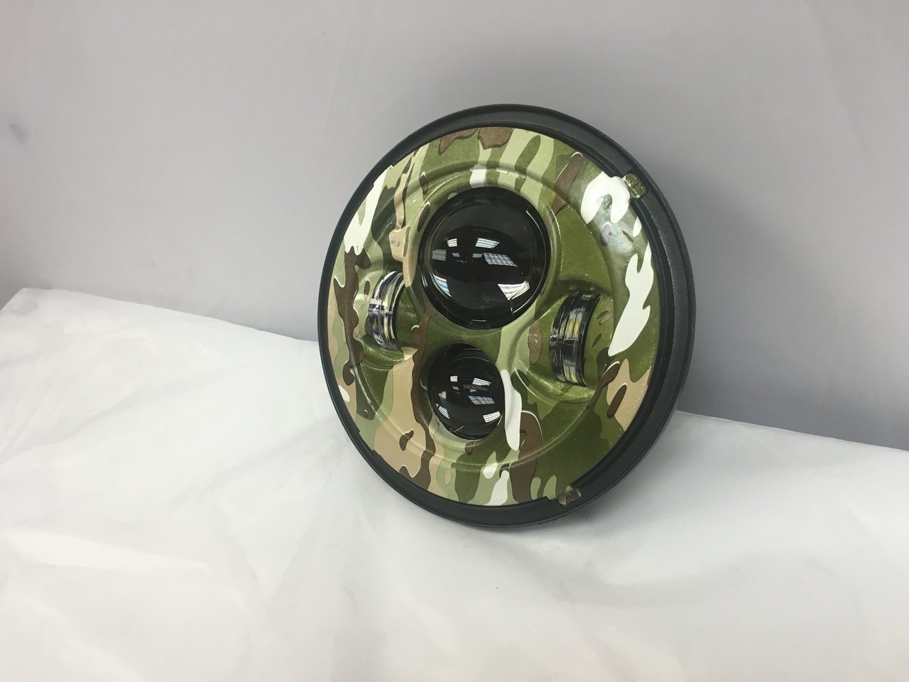 7" DAYMAKER Replacement Camo Design Projector HID LED Light Bulb Headlight Motorcycle Harley - Image 3