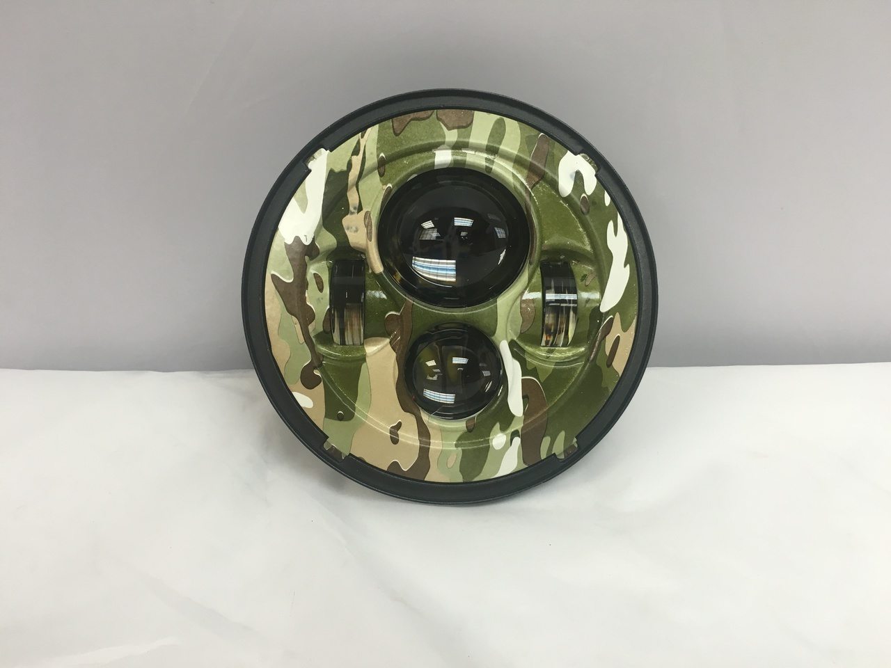 7" DAYMAKER Replacement Camo Design Projector HID LED Light Bulb Headlight Motorcycle Harley - Image 4