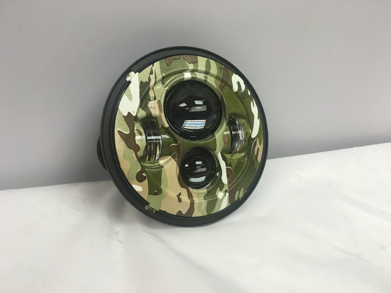 7" DAYMAKER Replacement Camo Design Projector HID LED Light Bulb Headlight Motorcycle Harley - Image 5