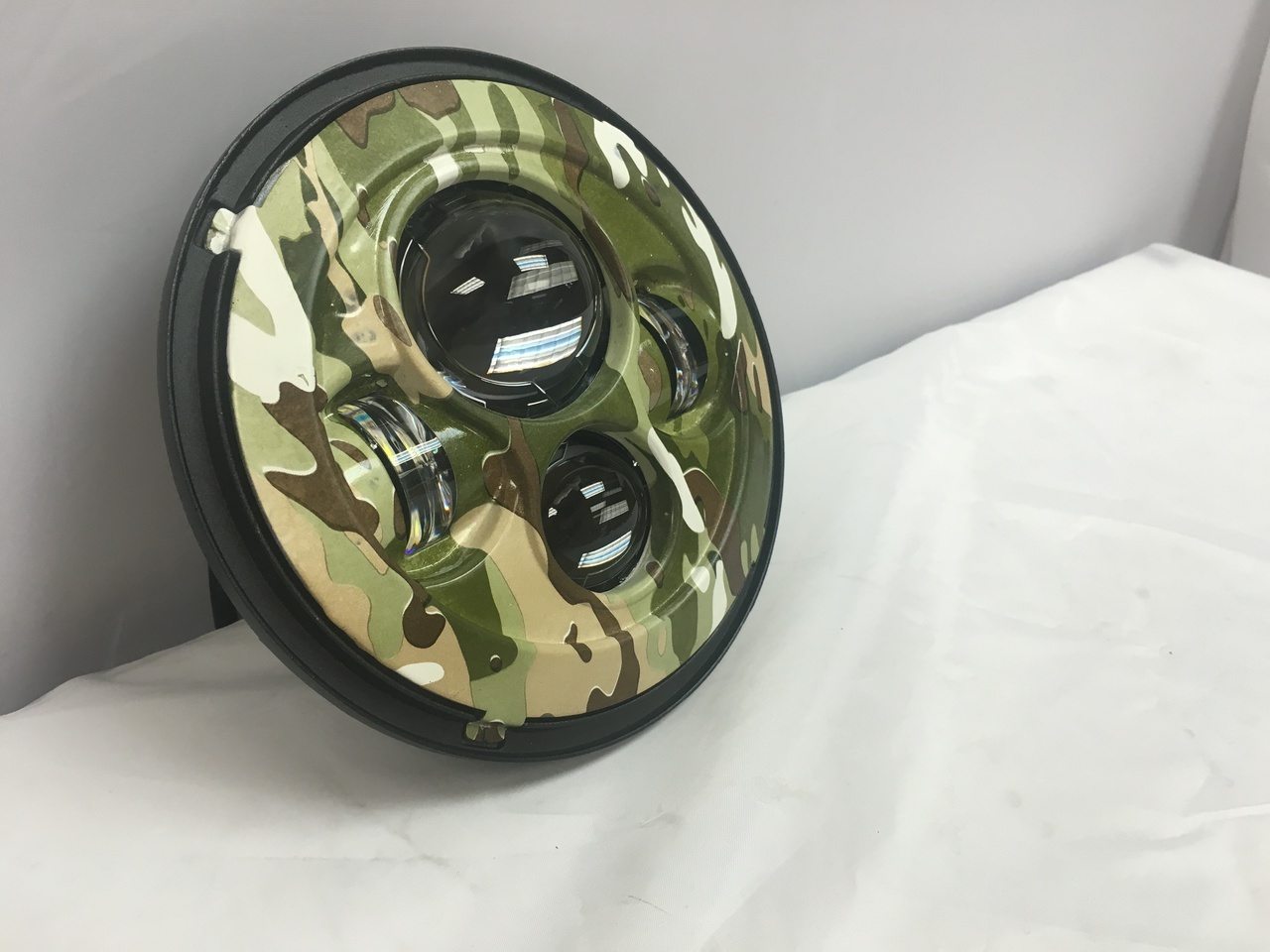7" DAYMAKER Replacement Camo Design Projector HID LED Light Bulb Headlight Motorcycle Harley - Image 9
