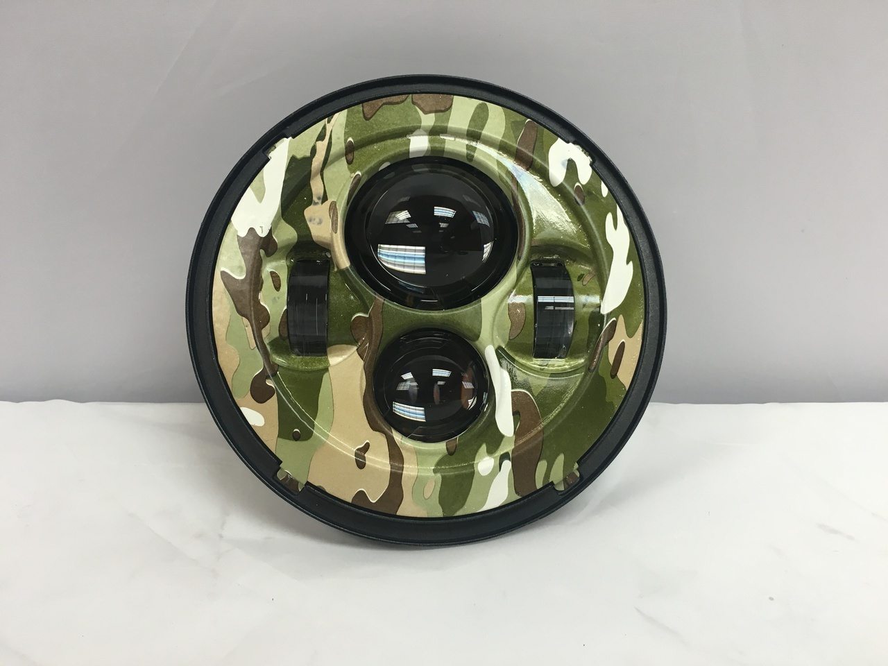 7" DAYMAKER Replacement Camo Design Projector HID LED Light Bulb Headlight Motorcycle Harley - Image 10