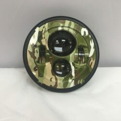 7" DAYMAKER Replacement Camo Design Projector HID LED Light Bulb Headlight Motorcycle Harley