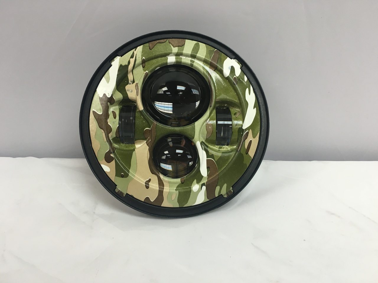 7" DAYMAKER Replacement Camo Design Projector HID LED Light Bulb Headlight Motorcycle Harley - Image 11
