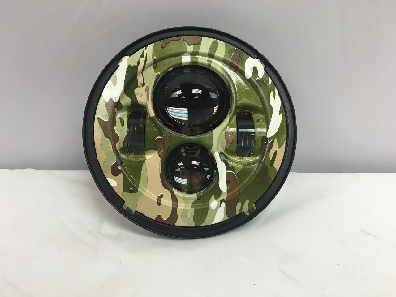 7" DAYMAKER Replacement Camo Design Projector HID LED Light Bulb Headlight Motorcycle Harley - Image 12