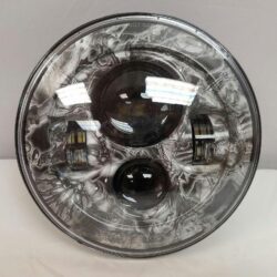7" DAYMAKER Replacement World Of War Design Projector HID LED Light Bulb Headlight Motorcycle Harley