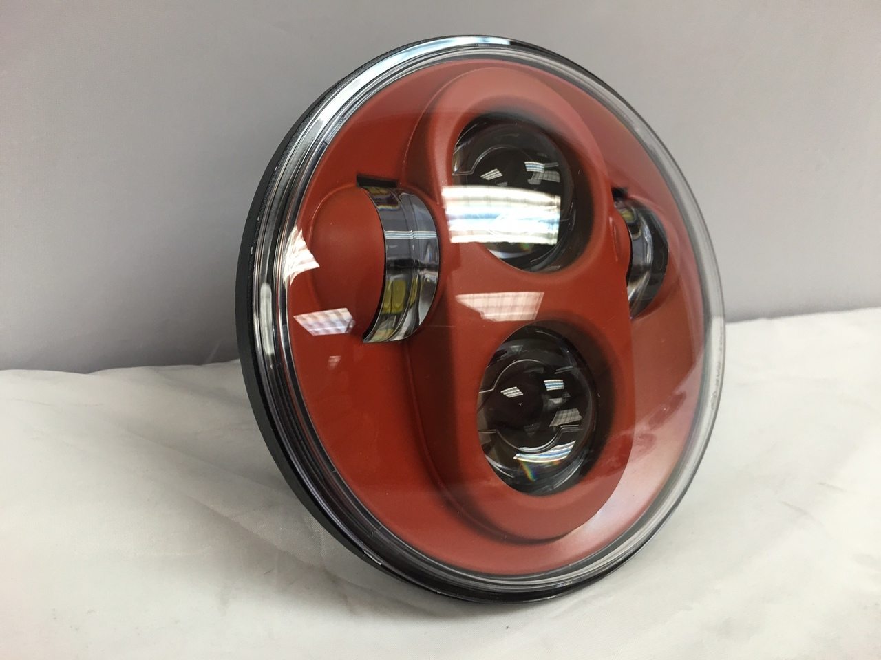 5 3/4" DAYMAKER Replacement ORANGE Projector HID LED Light Bulb Headlight Motorcycle Harley 5.75" - Image 4