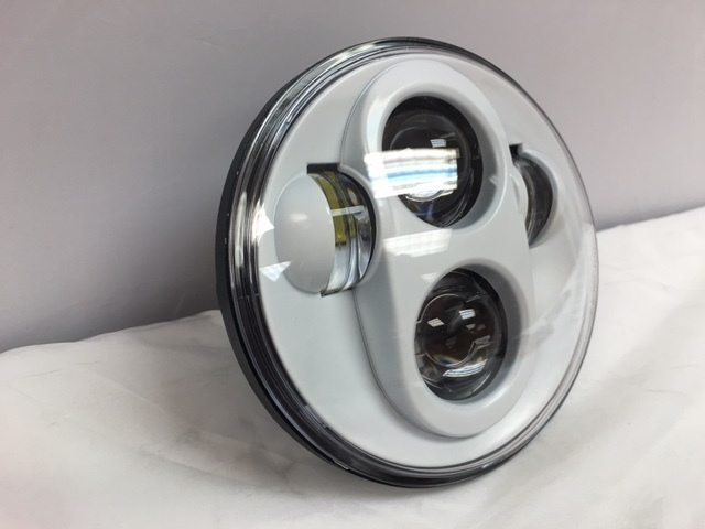 5 3/4" DAYMAKER Replacement WHITE Projector HID LED Light Bulb Headlight Motorcycle Harley 5.75" - Image 3
