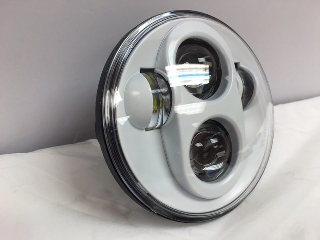 5 3/4" DAYMAKER Replacement WHITE Projector HID LED Light Bulb Headlight Motorcycle Harley 5.75" - Image 4