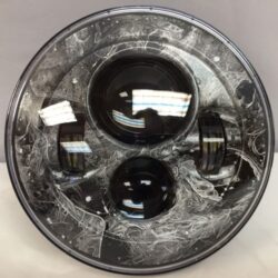 7" DAYMAKER Replacement Ghosts Design Projector HID LED Light Bulb Headlight Motorcycle Harley
