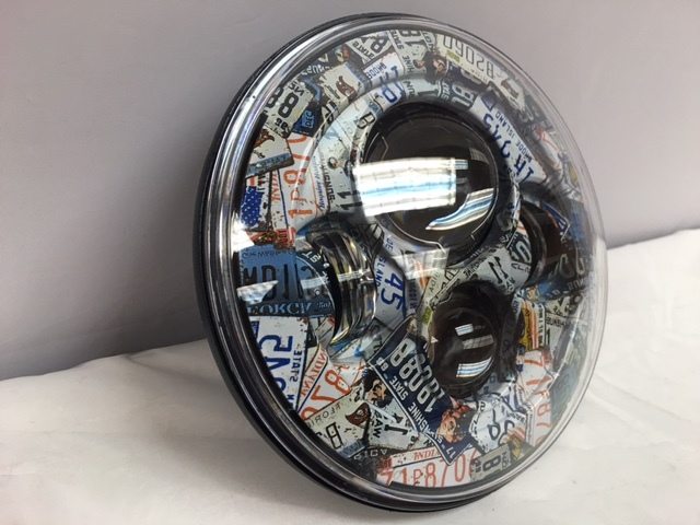 7" DAYMAKER Replacement Route 66 Design Projector HID LED Light Bulb Headlight Motorcycle Harley - Image 5