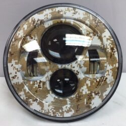 7" DAYMAKER Replacement Brown Camo Design Projector HID LED Light Bulb Headlight Motorcycle Harley