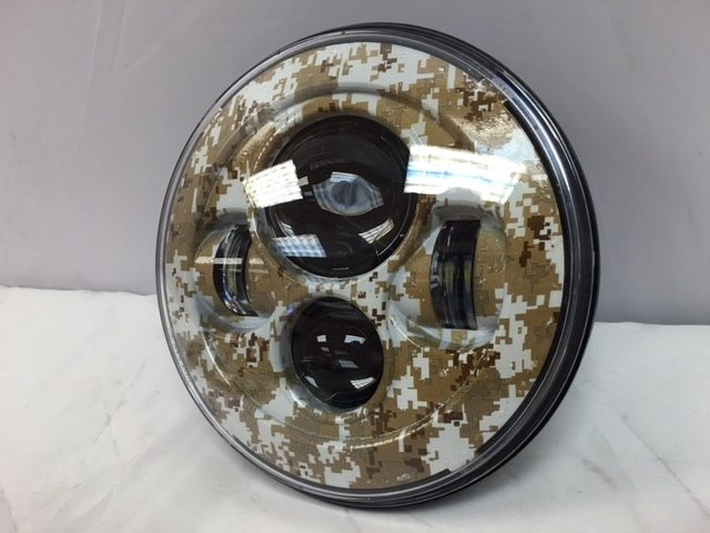 7" DAYMAKER Replacement Brown Camo Design Projector HID LED Light Bulb Headlight Motorcycle Harley - Image 3