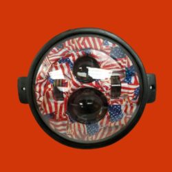 7? Kawasaki Voyager & Vaquero DAYMAKER Replacement Headlight American Flags LED Light Projector HID Bulb
