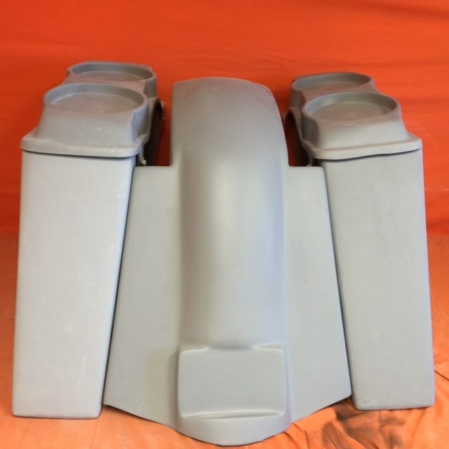 Harley Davidson 4" Extended Stretched Saddlebags Dual 6.5" Speaker Lids & Replacement Fender 09 - 13 - No Cut Outs - Image 2