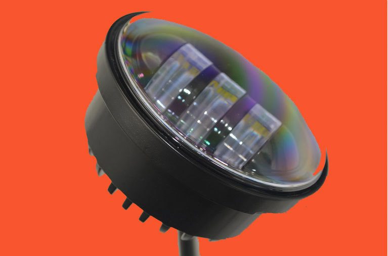 4.5" Auxiliary DAYMAKER Black Spot Passing HID LED Fog Lights Bulb Motorcycle Harley AUX PAIR 4-1/2" - Image 3