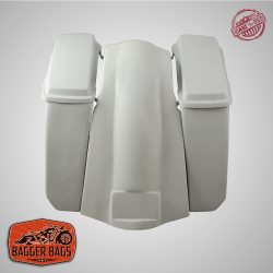 Harley Davidson 5" Extended Stretched Saddlebags Lids No Cut Outs