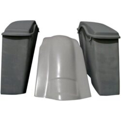 Harley Davidson 4" Extended Stretched Saddlebags Lids Fender No Cut Out