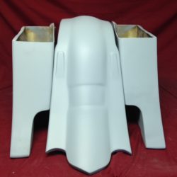 Harley Davidson Bagger 6" Stretched Extended Saddlebags and Cut Fender - No Lids