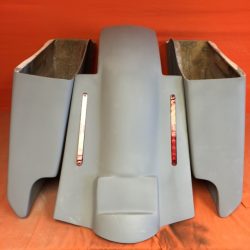 Harley Davidson 5" Extended Saddlebags With Cut Outs Replacement LED Fender - No lids 89- 08