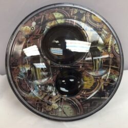 7" DAYMAKER Replacement Gear Head Design Projector HID LED Light Bulb Headlight Motorcycle Harley