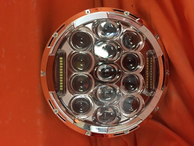 7" DAYMAKER 75W CHROME Projector HID LED Light Bulb Headlight Motorcycle Yamaha Roadstar 1600 / 1700 - Image 8