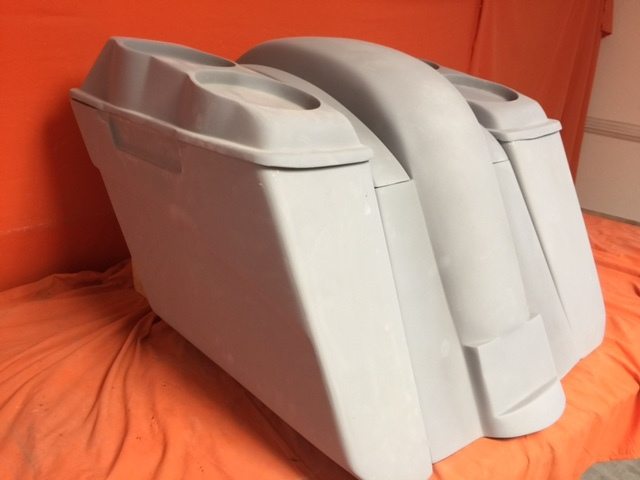 Honda VTX 1300 / 1800 5" Extended Stretched Saddlebags Rear Fender No Cut Outs Dual 6.5" Speaker Lids - Image 4