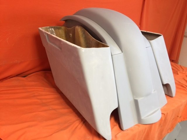 Honda VTX 1300 / 1800 5" Extended Stretched Saddlebags Rear Fender Dual Cut Outs - Image 3