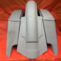 Yamaha Royal Star Venture 5" Stretched Extended Saddlebags Dual Cut Outs Fender & Lids - Fifty Five