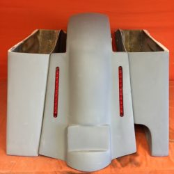 Harley Davidson 4" Extended Stretched Saddlebags & Replacement LED Fender 09 - 13 - Right Side Cut Out