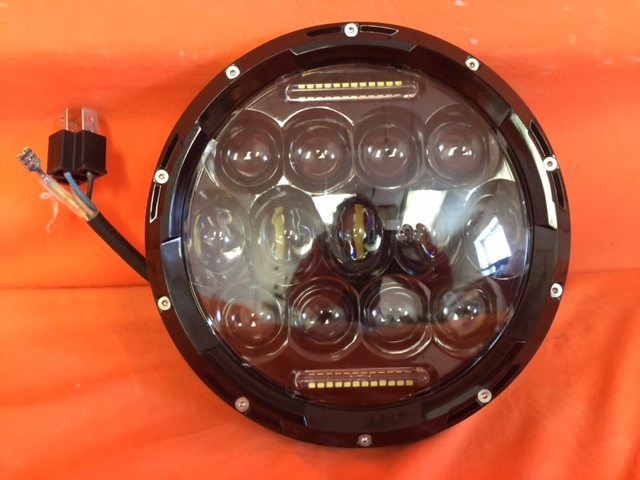 7" DAYMAKER 75W BLACK Projector HID LED Light Bulb Headlight Motorcycle Yamaha Roadstar 1600 / 1700 - Image 2