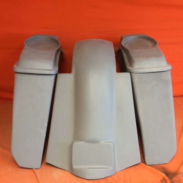 Harley Davidson 5" Extended Saddlebags No Cut Outs Replacement Fender 6 x 9 Speaker lids 89 - 08