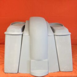 Honda VTX 1300 / 1800 6" Extended Stretched Saddlebags Rear Fender No Cut Outs 6 X 9 Speaker Lids