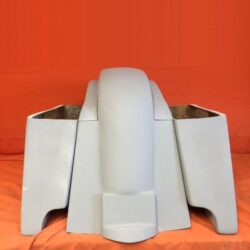 Honda VTX 1300 / 1800 4" Extended Stretched Saddlebags Rear Fender Dual Cut Outs