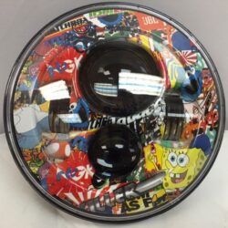 7" DAYMAKER Replacement Cartoon Maniac Design Projector HID LED Light Bulb Headlight Motorcycle Harley