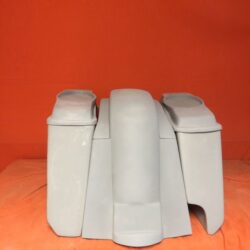 Honda VTX 1300 / 1800 5" Extended Stretched Saddlebags Rear Fender Right Side Cut Out 6 X 9 Speaker Lids