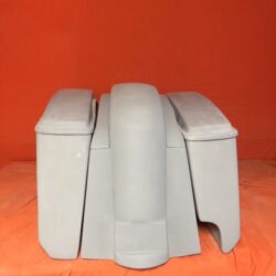 Honda VTX 1300 / 1800 5" Extended Stretched Saddlebags Rear Fender Right Side Cut Out Lids