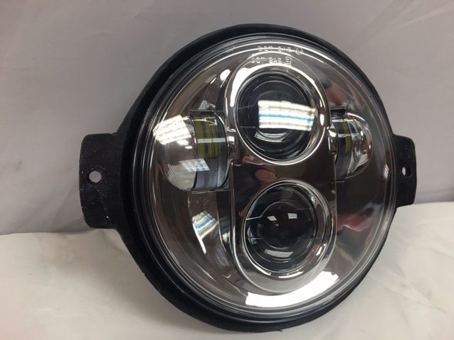 Honda VTX 1300 / 1800 C / R / S - 5 3/4" DAYMAKER Halo Chrome HID LED Light Bulb Headlight Motorcycle 5.75" Mount - Image 2