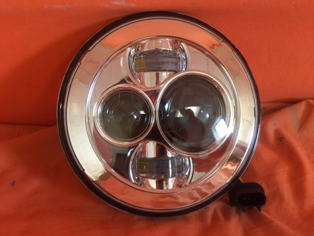 7" DAYMAKER Replacement Chrome Projector HID LED Light Bulb Headlight Motorcycle Harley - Image 4