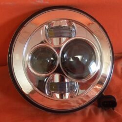 7" DAYMAKER Replacement Chrome HID LED Light Bulb Headlight Motorcycle Kawasaki Vulcan Nomad 1500 / 1600