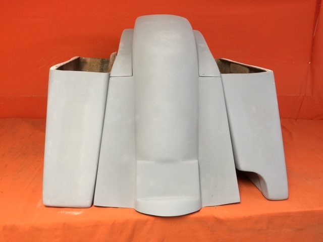 Honda VTX 1300 / 1800 6" Extended Stretched Saddlebags Rear Fender Right Cut Out - Image 2