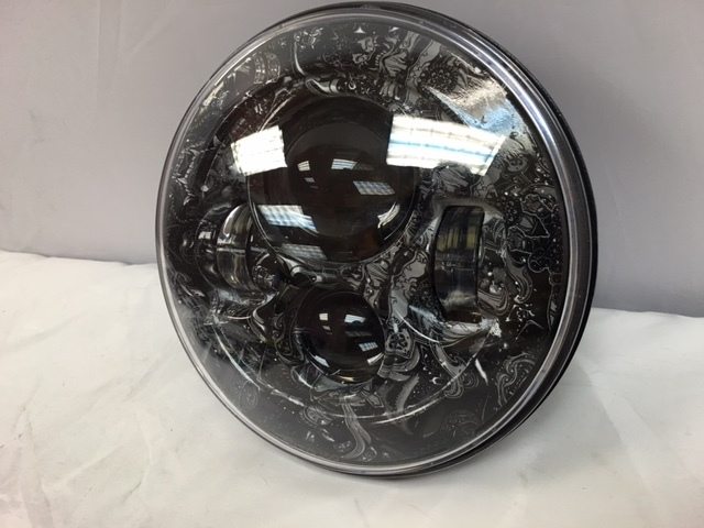 7" DAYMAKER Replacement Dark Knight Design Projector HID LED Light Bulb Headlight Motorcycle Harley - Image 4