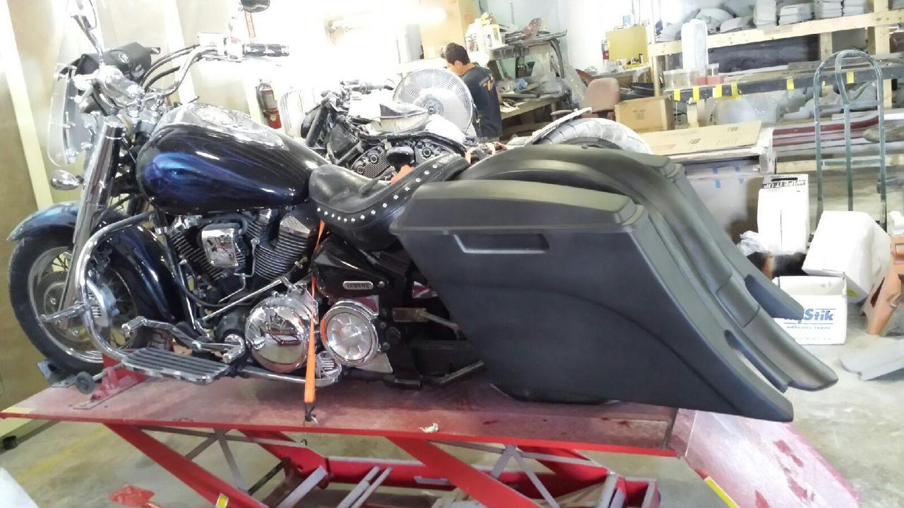 Yamaha Roadstar 6" Extended Stretched Out & Down Bags (1999 - 2007) - Image 4