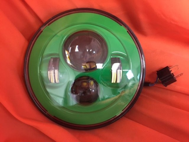 7" DAYMAKER Replacement GREEN Projector HID LED Light Bulb Headlight Motorcycle Harley - Image 3